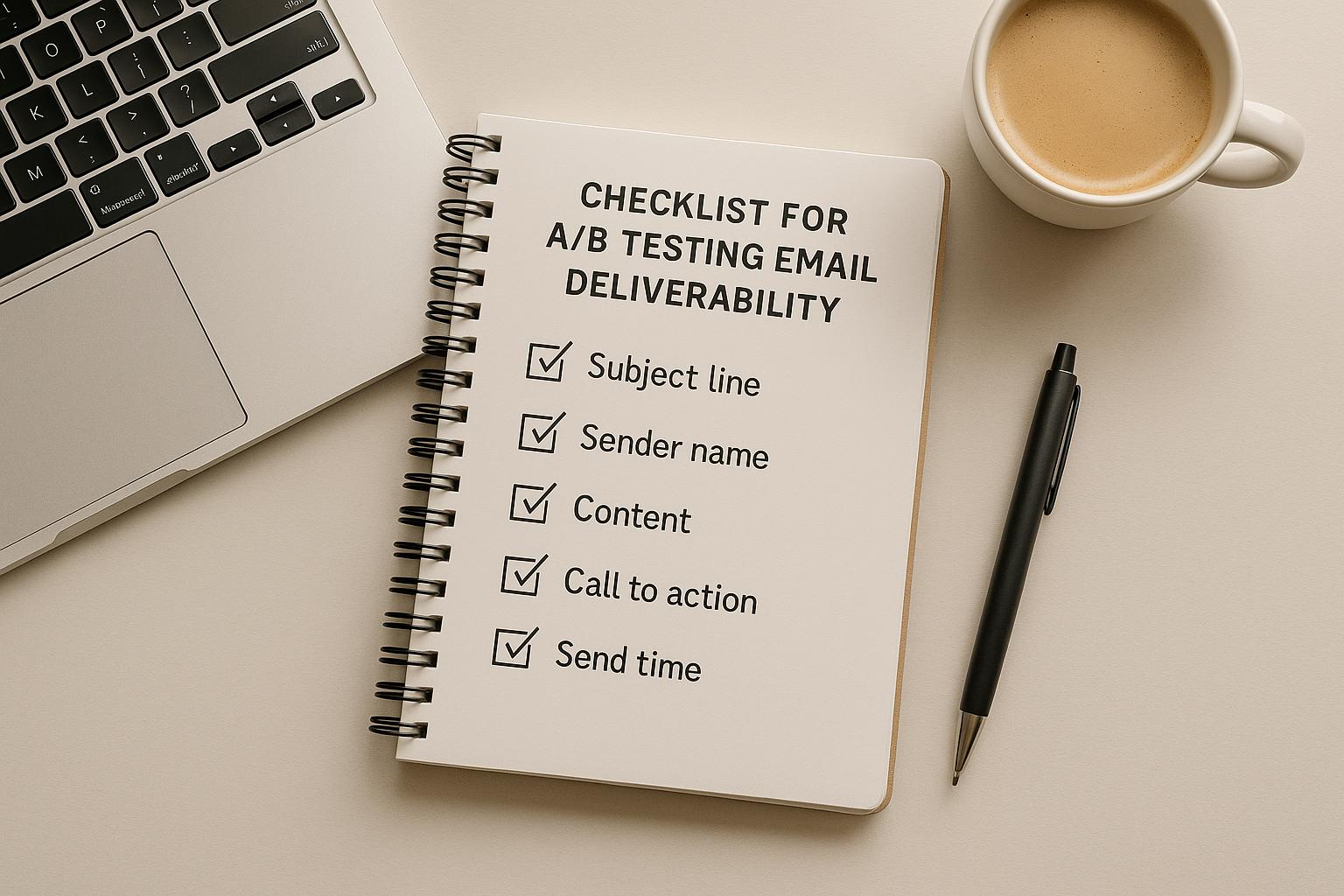 A/B testing dashboard showing email deliverability metrics and inbox placement rates for optimizing email marketing campaigns