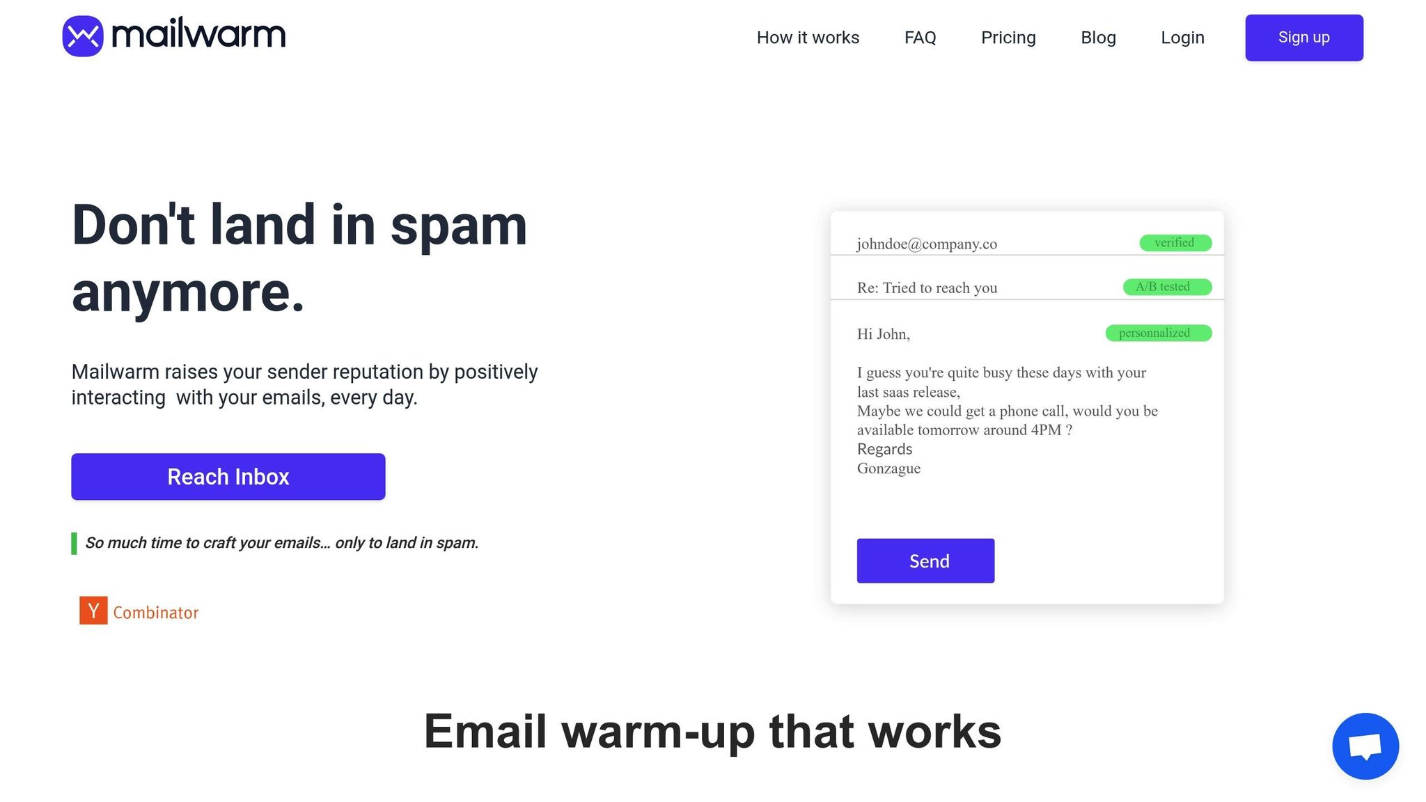 Mailwarm