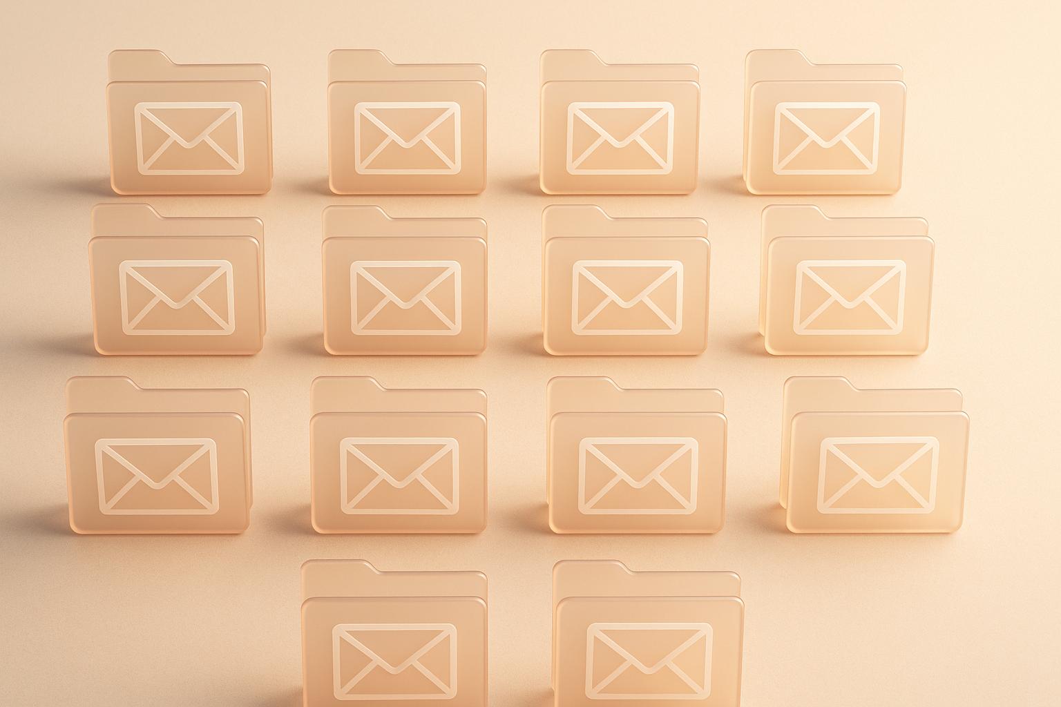 Business professional reviewing email filter settings on laptop to avoid duplicate mailbox rules and improve email deliverability